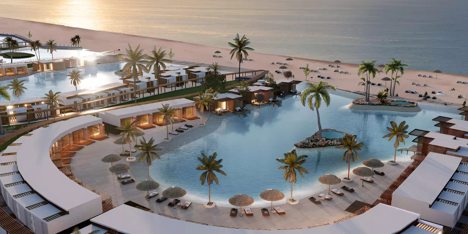 Chalet for sale in Kali Coast with a lagoon view, delivery in 2026.